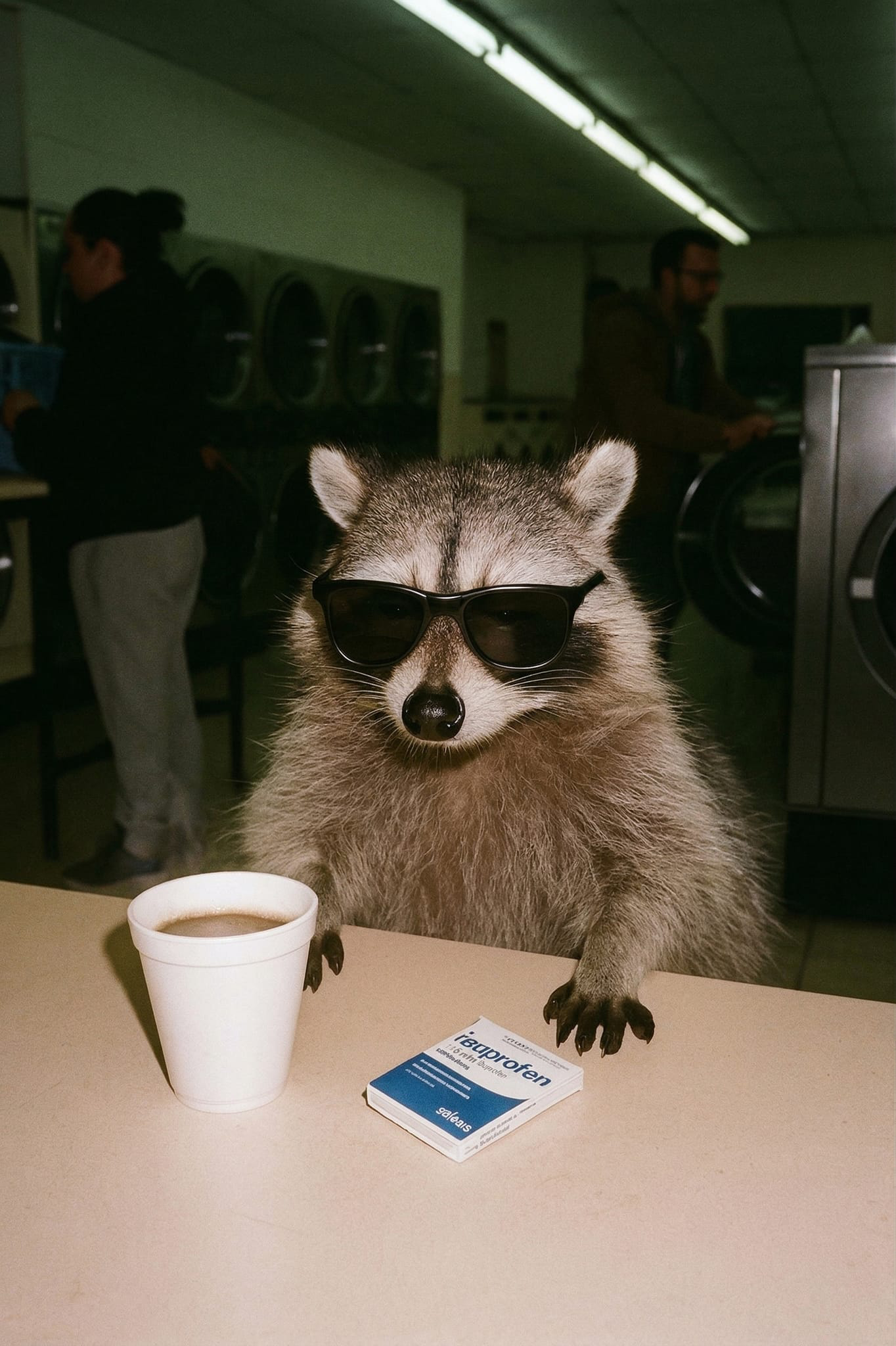 Laundromat Raccoon T-Shirt
