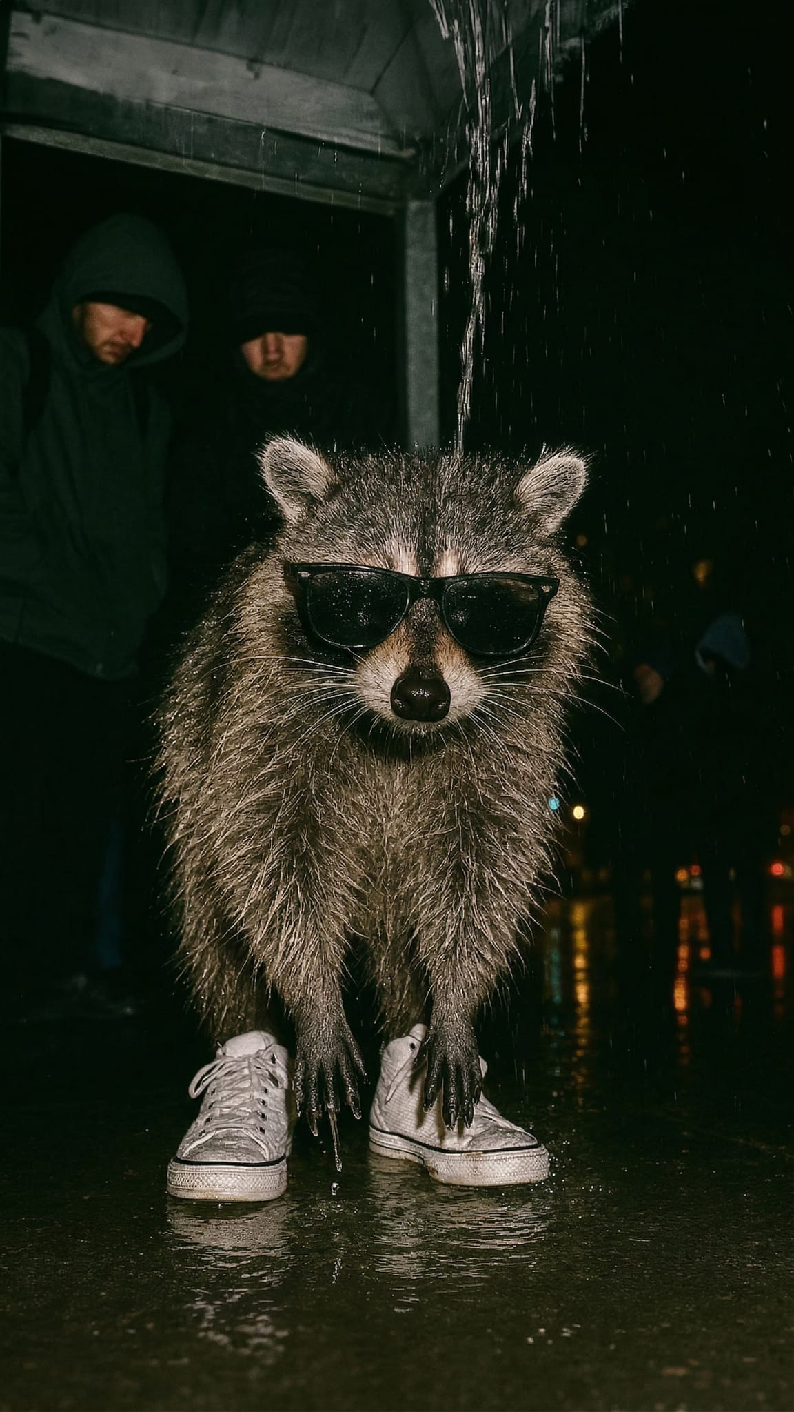 Rain Sneakers Raccoon T-Shirt